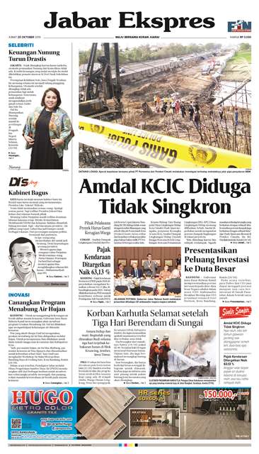 e-Paper Jabar Ekspres Edisi 25 Oktober 2019