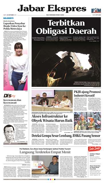 e-Paper Jabar Ekspres Edisi 26 Oktober 2019