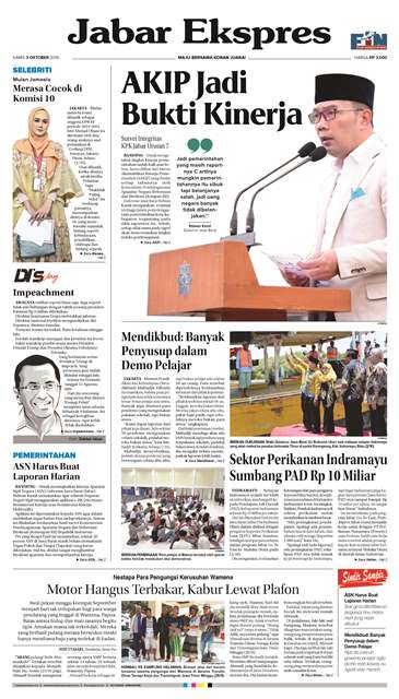 e-Paper Jabar Ekspres Edisi 3 Oktober 2019