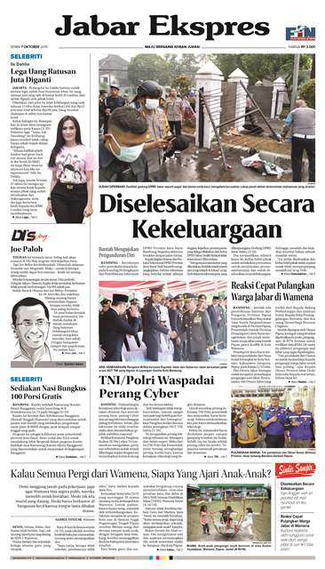 e-Paper Jabar Ekspres Edisi 7 Oktober 2019