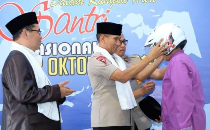 Hari Santri, Ponpes Al Falah Jadi Pelopor Tertib Lantas