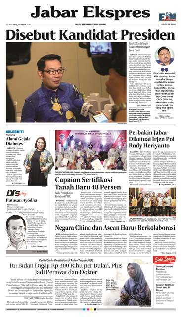 e-Paper Jabar Ekspres Edisi 12 November 2019