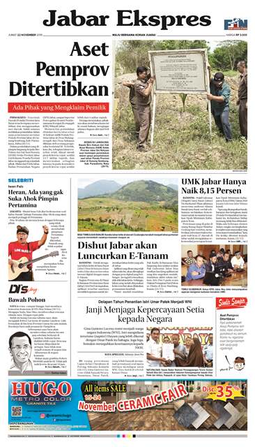 e-Paper Jabar Ekspres Edisi 22 November 2019 e-Paper Jabar Ekspres Edisi 22 November 2019
