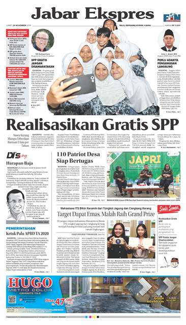 e-Paper Jabar Ekspres Edisi 29 November 2019