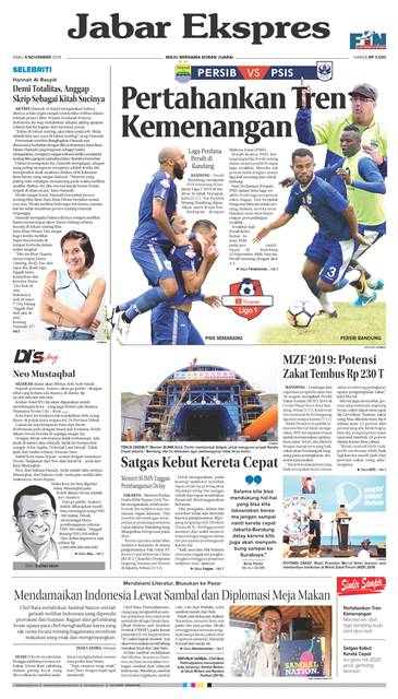 e-Paper Jabar Ekspres Edisi 6 November 2019