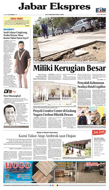 e-Paper Jabar Ekspres Edisi 8 November 2019