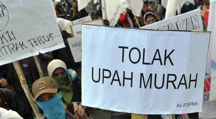 buruh tuntut kenaikan UMK (Ilustrasi)