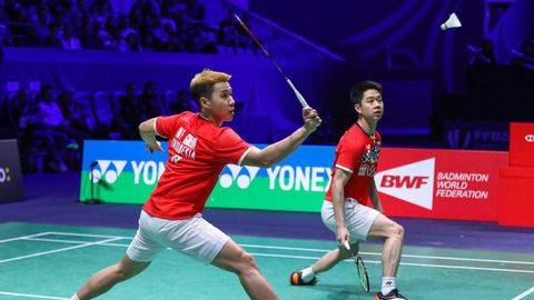 Pukulan Kevin Pastikan Minions Juara China Open 2019