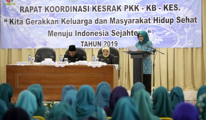 Rakor Kesra PKK-KKBPK –Kes, Kuatkan Komitmen Pembangunan Keluarga