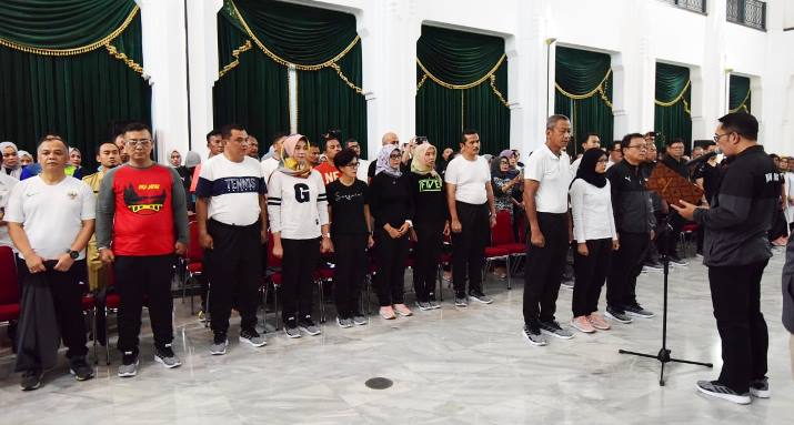 Ridwan Kamil Optimistis Kontingen Jabar Jadi Juara Pornas Korpri 2019