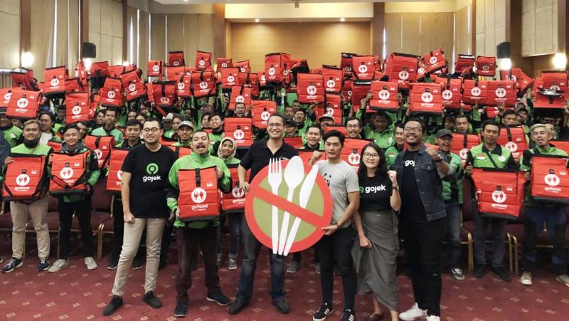 Kurangi Pemakaian Kantong Plastik, GoFood Pakai Tas Khusus Antar Makanan