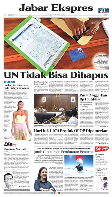 e-Paper Jabar Ekspres Edisi 14 Desember 2019