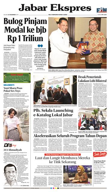 e-Paper Jabar Ekspres Edisi 24 Desember 2019