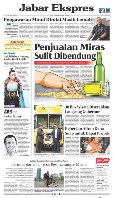 e-Paper Jabar Ekspres Edisi 31 Desember 2019