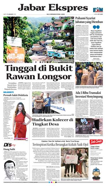e-Paper Jabar Ekspres Edisi 11 Januari 2020