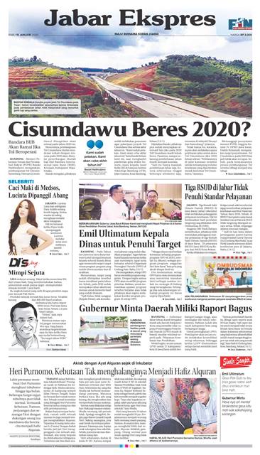 e-Paper Jabar Ekspres Edisi 15 Januari 2020