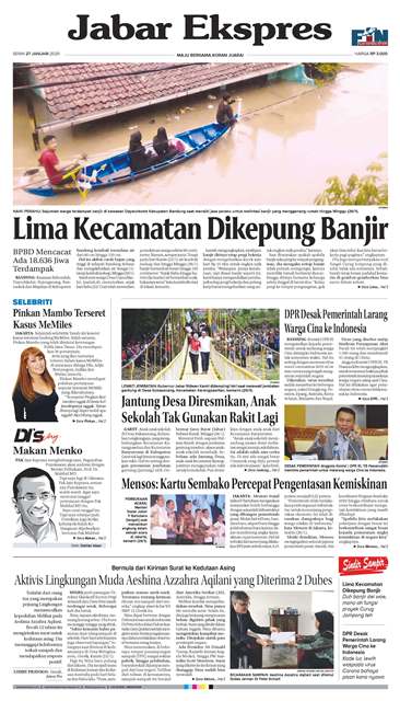 e-Paper Jabar Ekspres Edisi 27 Januari 2020