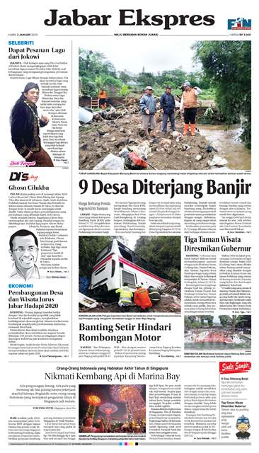 e-Paper Jabar Ekspres Edisi 2 Januari 2020