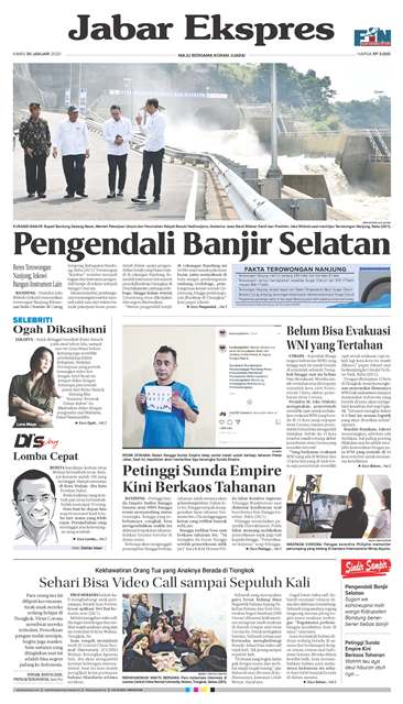 e-Paper Jabar Ekspres Edisi 30 Januari 2020