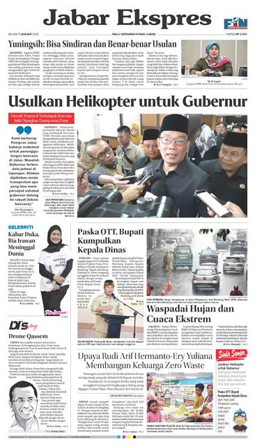 e-Paper Jabar Ekspres Edisi 7 Januari 2020