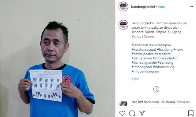 Petinggi Sunda Empire Kini Berkaos Tahanan