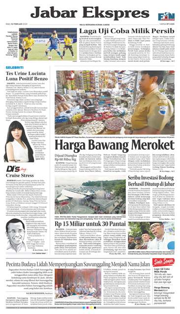 ePaper Jabar Ekspres Edisi 12 Februari 2020