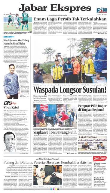 ePaper Jabar Ekspres Edisi 18 Februari 2020