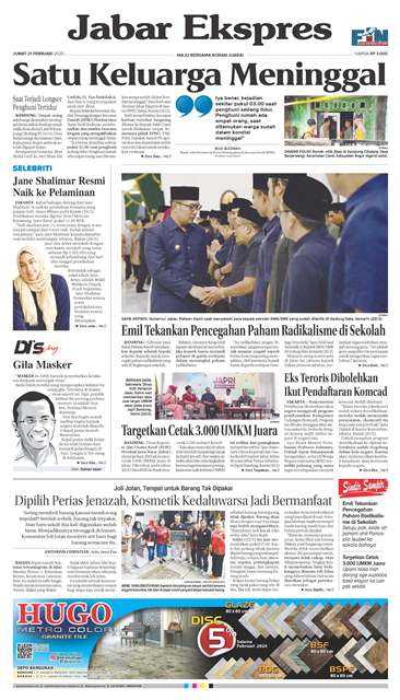 ePaper Jabar Ekspres Edisi 21 Februari 2020