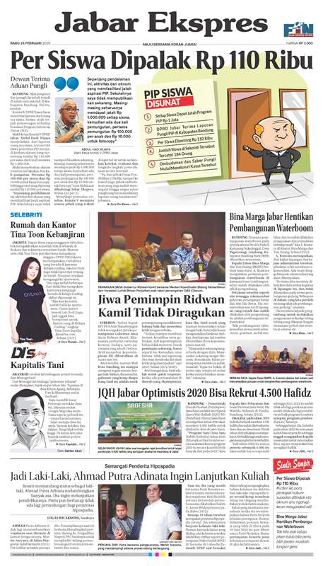 ePaper Jabar Ekspres Edisi 26 Februari 2020