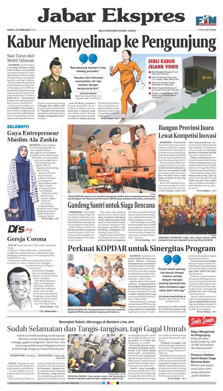 ePaper Jabar Ekspres Edisi 29 Februari 2020
