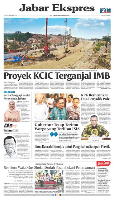e-Paper Jabar Ekspres Edisi 6 Februari 2020