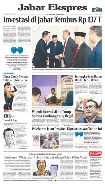 e-Paper Jabar Ekspres Edisi 8 Februari 2020
