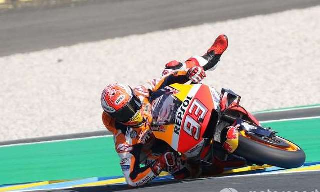 Tes Pramusim, Marc Marquez Kecelakaan Tunggal