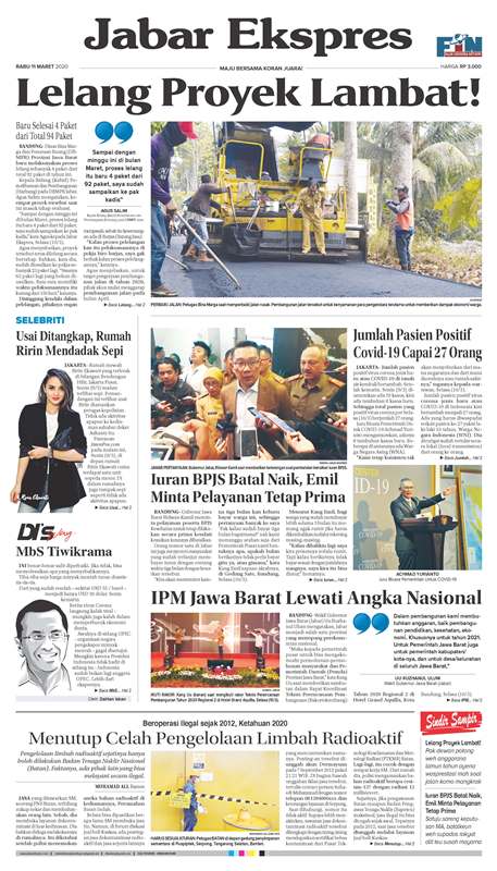 ePaper Jabar Ekspres Edisi 11 Maret 2020