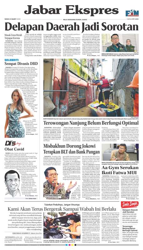 ePaper Jabar Ekspres Edisi 23 Maret 2020