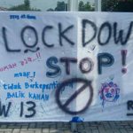 Sering Dijadikan Tempat Ngumpul Anak Muda, Warga Desa Citapen  Pasang Spanduk Lockdown