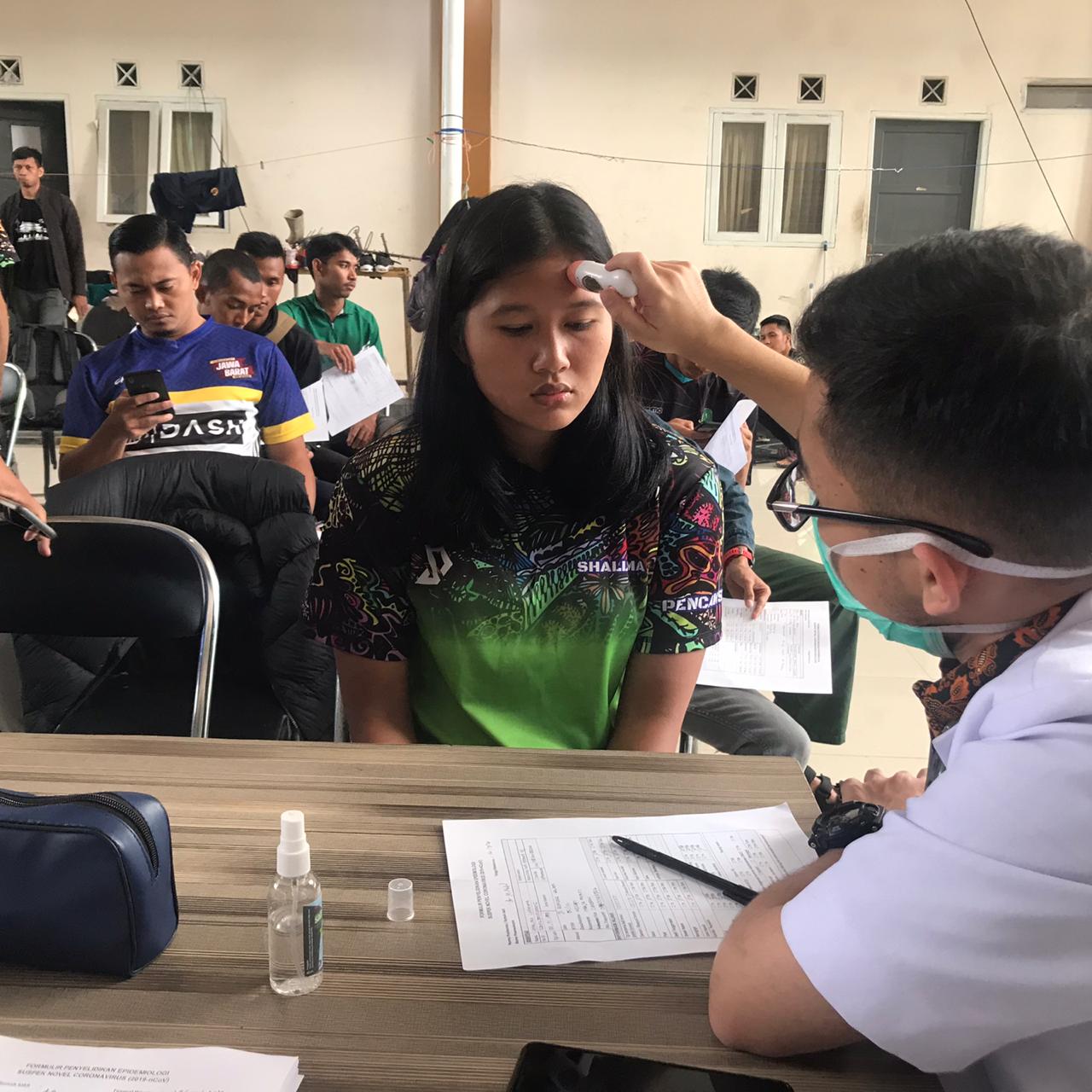 Seluruh Atlet dan Pelatih Pelatda Jabar Dicek Kesehatan