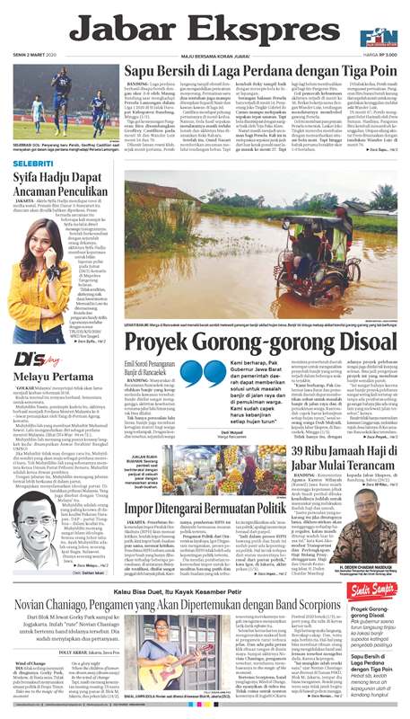 ePaper Jabar Ekspres Edisi 2 Maret 2020