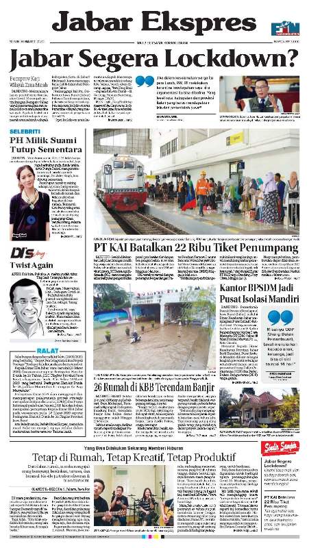 ePaper Jabar Ekspres Edisi 30 Maret 2020