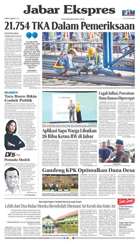 ePaper Jabar Ekspres Edisi 6 Maret 2020