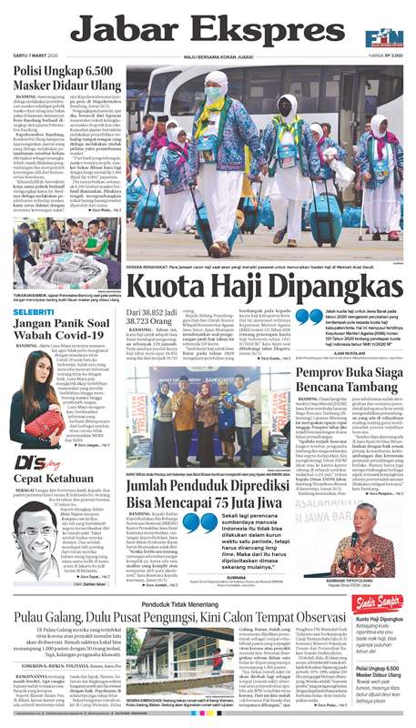 ePaper Jabar Ekspres Edisi 7 Maret 2020