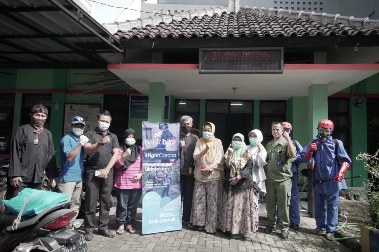 Cegah Penyebaran Korona, bank bjb Disinfeksi Jaringan Kantor dan Fasilitas Publik