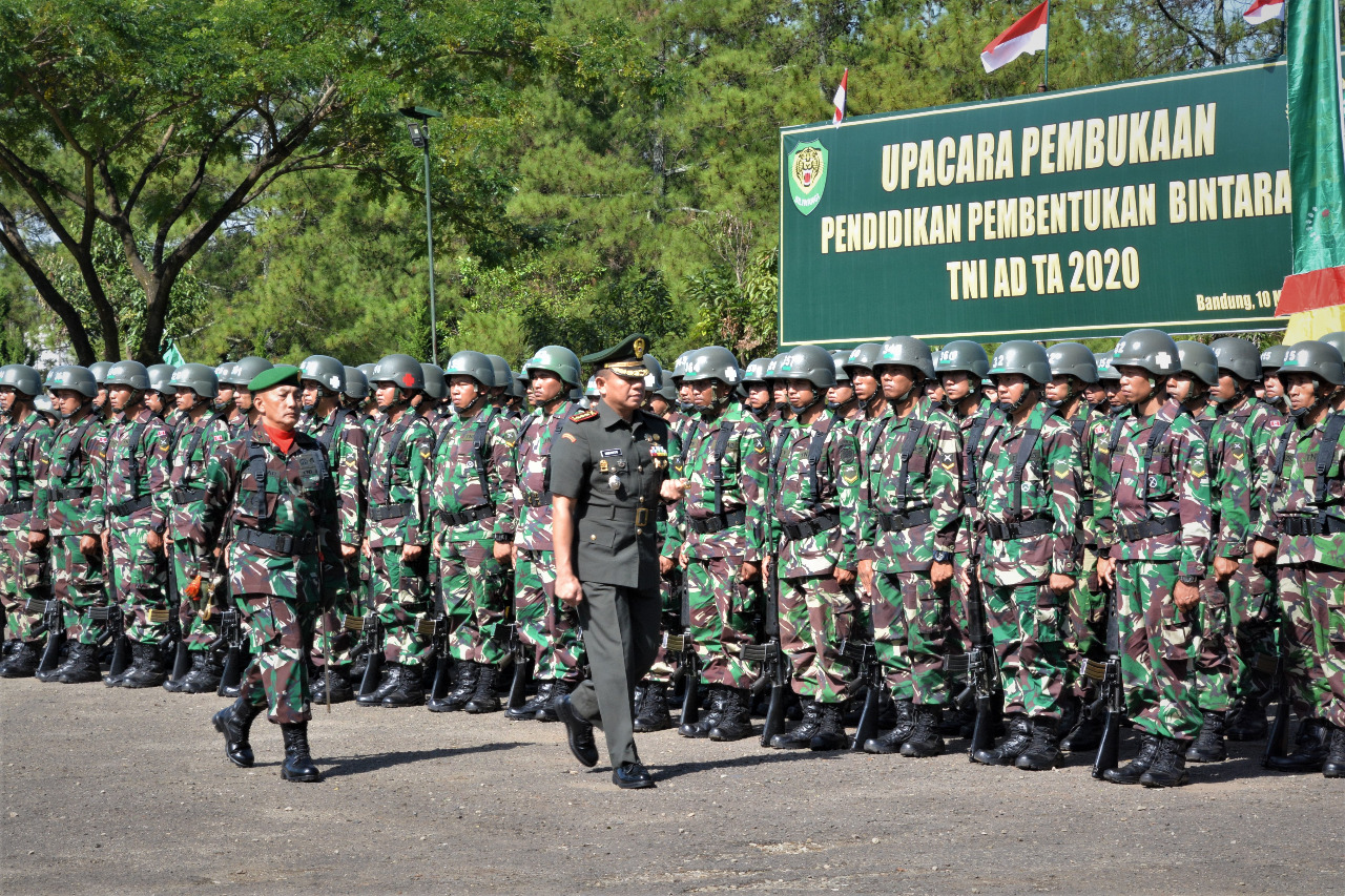 633 Siswa Ikuti Pendidikan Pembentukan Bintara TNI AD TA. 2020