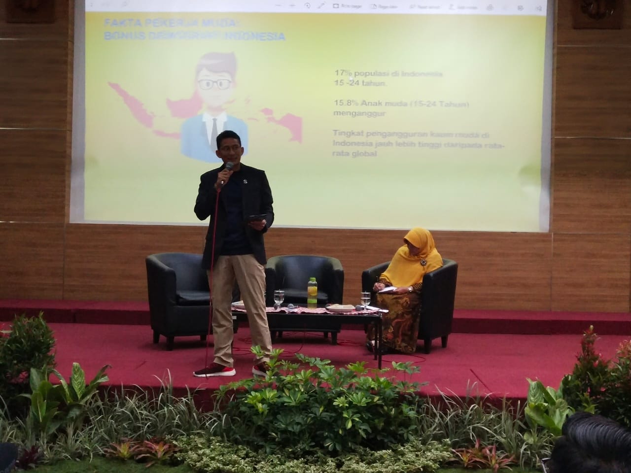 Hadapi Bonus Demografi, Sadiaga Uno Ingin Anak Muda Terus Bergerak