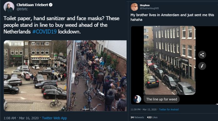 Lockdown, Warga Belanda Malah Antre Ganja