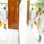 PMI Lakukan Penyemprotan Disinfektan ke Sekolah
