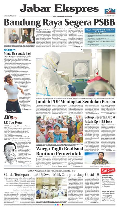 ePaper Jabar Ekspres Edisi 13 April 2020