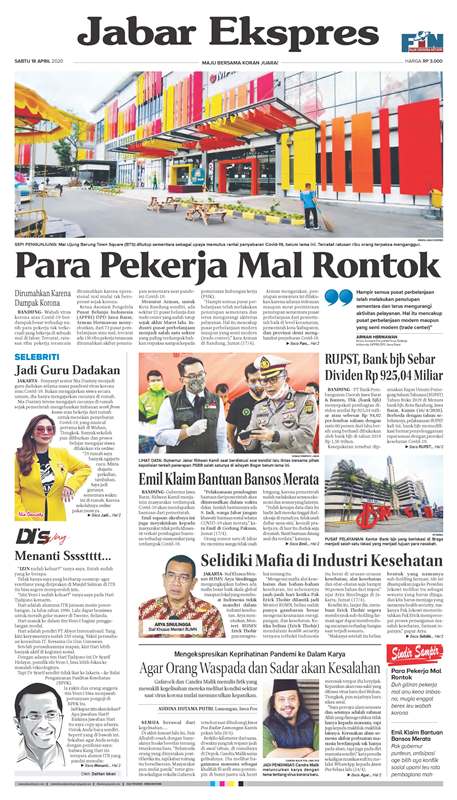 ePaper Jabar Ekspres Edisi 18 April 2020