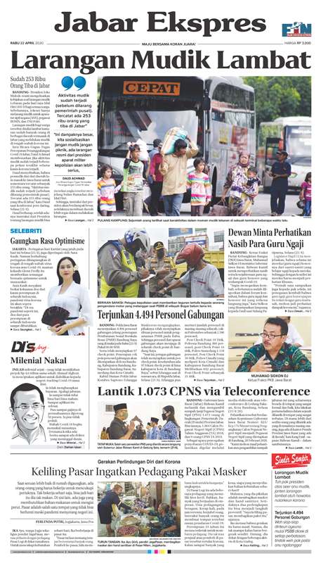 ePaper Jabar Ekspres Edisi 22 April 2020