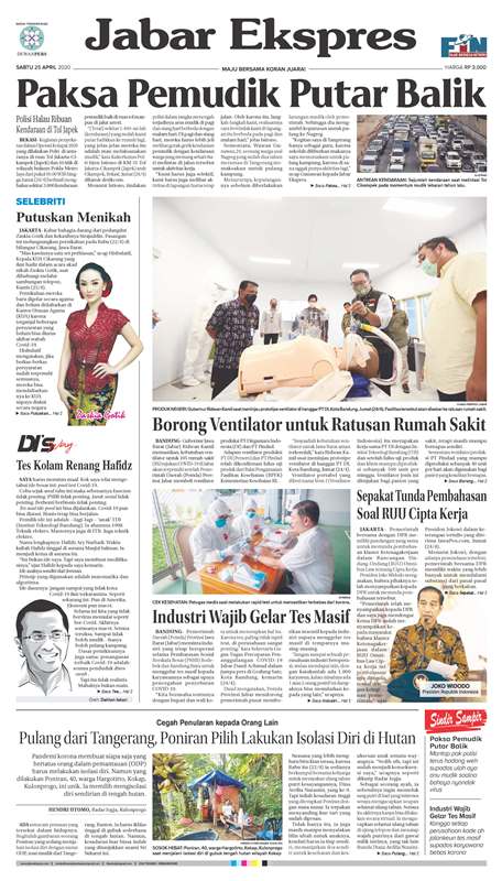 ePaper Jabar Ekspres Edisi 25 April 2020